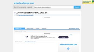 
                            5. login.sesisenaispedu.org.br at Website Informer. Visit Login ...