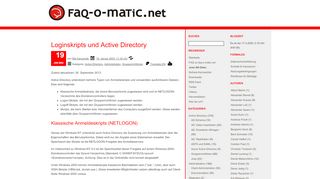 
                            1. Loginskripts und Active Directory | faq-o-matic.net