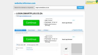 
                            5. login.smartplus.co.za at Website Informer. Visit Login Smartplus.