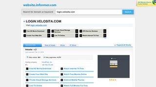 
                            6. login.velosita.com at WI. Velosita - v.2 - Website Informer