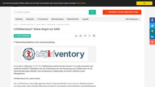 
                            7. LOGINventory7: Keine Angst vor SAM - Schmidt's Login GmbH ...