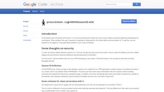 
                            9. LoginWithSessionID.wiki - Google Code Archive - Long-term storage ...