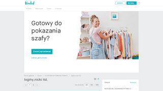 
                            9. loginy,nicki itd. » Forum - Vinted