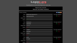 
                            2. Loginz.org - логины и пароли к сайту cross.fire (ex logins.ru)