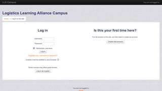 
                            12. Logistics Learning Alliance Campus: Login to the site