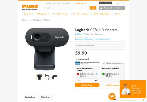 
                            13. Logitech C270 - Günstig kaufen - Fust