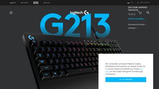 
                            4. Logitech G213 Prodigy Gaming-Tastatur mit RGB-Beleuchtung und ...