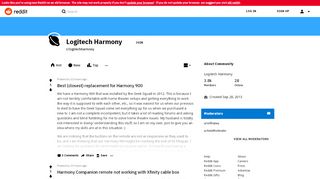 
                            9. Logitech Harmony - Reddit