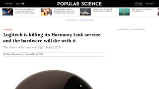 
                            12. Logitech is killing its Harmony Link service and the hardware will die ...