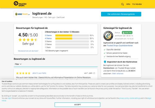 
                            10. logitravel.de Bewertungen & Erfahrungen | Trusted Shops