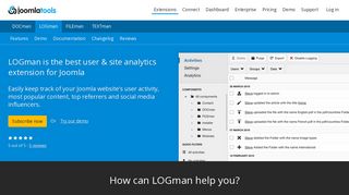 
                            10. LOGman - User activity logs extension for Joomla - Joomlatools