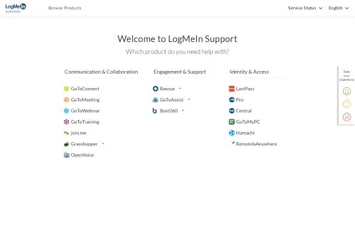 
                            4. LogMeIn Rescue Support