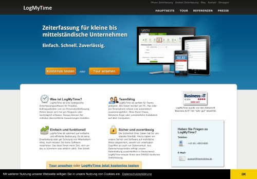 
                            4. LogMyTime Zeiterfassung - Online-Zeiterfassung für Arbeitszeit und ...