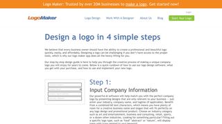 
                            5. Logo Design in Four Simple Steps | Logo Maker