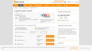 
                            6. LogoEnergie (Gastarife und Gaspreise) - Verivox