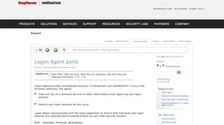 
                            12. Logon Agent ports