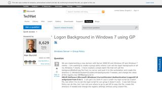 
                            13. Logon Background in Windows 7 using GP - Microsoft