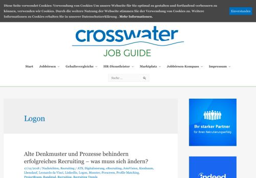 
                            3. Logon | Crosswater Job Guide