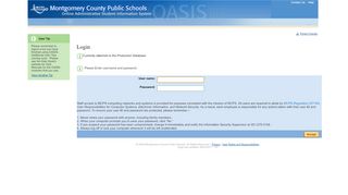 
                            4. Logon - OASIS is currently unavailable - Montgomery County Public ...