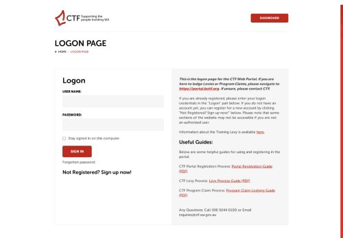 
                            12. Logon Page: Corporate site