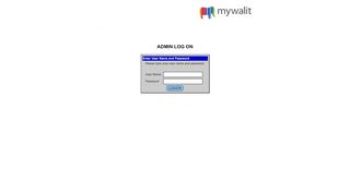 
                            1. Logon Page - Mywalit