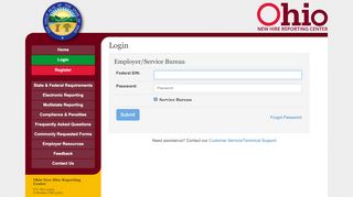 
                            13. Logon Page - New Hire Reporting