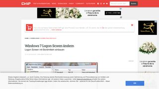 
                            5. Logon Screen mit Bordmitteln einbauen - CHIP