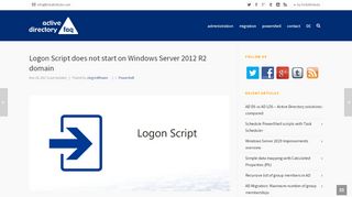 
                            10. Logon Script does not start on Server 2012 R2 - Active Directory FAQ