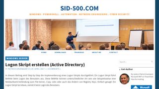 
                            3. Logon Skript erstellen (Active Directory) – SID-500.COM