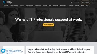 
                            3. logon vbscript to display last logon and last failed logon for the local ...