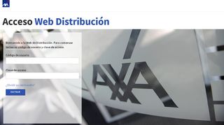 
                            3. Logon Web de Distribución - Seguros AXA