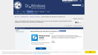 
                            6. Logon Workshop oder alternative für Windows 10? - Dr. Windows
