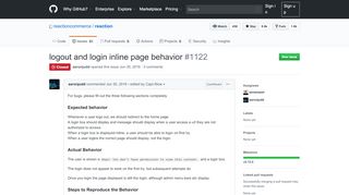 
                            5. logout and login inline page behavior · Issue #1122 ... - GitHub