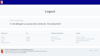 
                            4. Logout - Evidența Studenților - Universitatea din Craiova