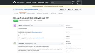 
                            5. logout from auth0 is not working · Issue #41 · auth0-samples/auth0 ...