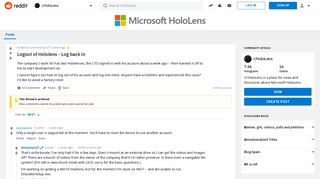 
                            5. Logout of Hololens - Log back in : HoloLens - Reddit