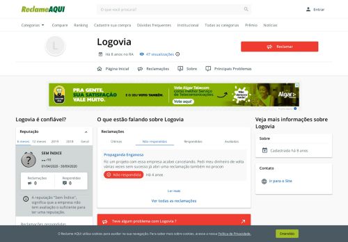 
                            6. Logovia - Reclame Aqui