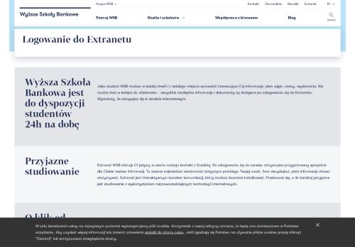 
                            3. Logowanie do Extranetu | Wyższe Szkoły Bankowe - WSB.pl