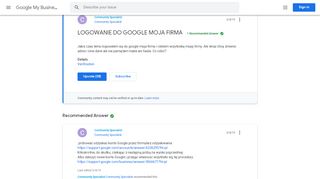 
                            5. LOGOWANIE DO GOOGLE MOJA FIRMA - Oficjalne Forum ...