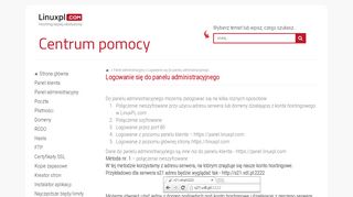 
                            2. Logowanie do panelu administracyjnego Direct Admin - LinuxPL.com ...