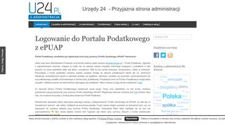 
                            4. Logowanie do Portalu Podatkowego z ePUAP - U24.pl