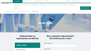 
                            4. Logowanie do wyników on-line - pytania - Pacjent - Diagnostyka ...