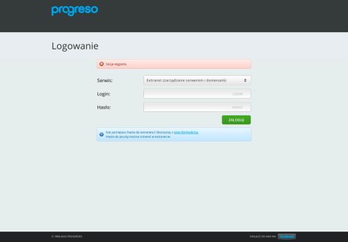 
                            4. Logowanie - Extranet - Progreso