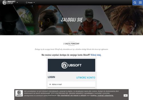 
                            6. Logowanie - Obsługa Klienta Ubisoft - Ubisoft Support