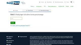 
                            1. Logowanie | SuperHost.pl