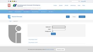 
                            7. Logowanie - Wydział Informatyki ZUT