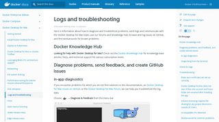 
                            3. Logs and troubleshooting | Docker Documentation