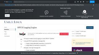 
                            5. logs - HPUX Logging Logins - Unix & Linux Stack Exchange