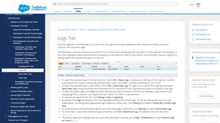 
                            13. Logs Tab - Salesforce Login