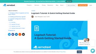 
                            10. Logstash Tutorial: A Quick Getting Started Guide - Sematext